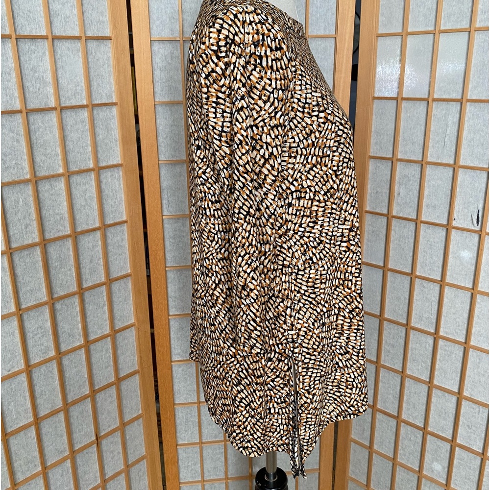 $ JM Collection Stretch Print Swing Top SZ PM NWT - Picture 4 of 12